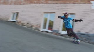 Longboarding Kiev Arbiter DK Freeride [upl. by Yecnahc986]