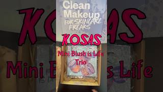 Unboxing 📦 Swatches Kosas ✨Mini Blush is Life Trio ✨Holiday Gift Set 🎁 makeup beauty [upl. by Ahsoet]