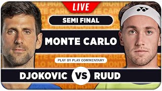 DJOKOVIC vs RUUD • ATP Monte Carlo 2024 SF • LIVE Tennis PlaybyPlay Stream [upl. by Eiramaneet83]