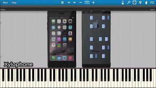 CLASSIC iPHONE RINGTONES IN SYNTHESIA [upl. by Anillehs]