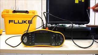 Fluke 1654 Die Niederohmmessung VDE 0100 VDE 0105 Installationstester Anlagentester [upl. by Siger]