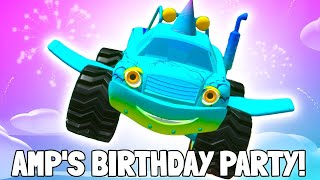 Amps Birthday Party  Nursery Rhymes  Monster Trucks  GiggleBellies [upl. by Herwig]