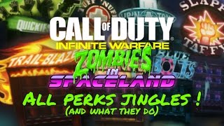 Zombies in Spaceland Perks Songs and what they do   Call of Duty®Infinite Warfare [upl. by Francyne802]