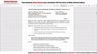 Class 00  Introduction to Medicinal Chemistry I Syllabus  Medicinal Chemistry 1  BPharmacy 4 [upl. by Davina110]