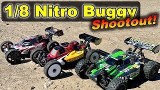 Best RC buggy nitro car  18 Nitro Buggy Shootout [upl. by Gibert]