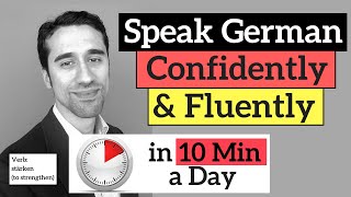 Learn to Speak German Confidently in 10 Minutes a Day  Verb stärken to strengthen [upl. by Aztiley]