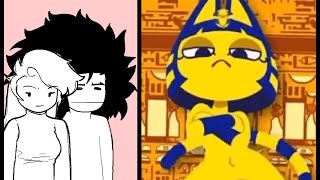 Hey look at that dancing cat  Zone Ankha Animated meme [upl. by Itnuahsa]