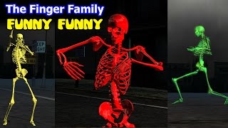 Crazy Skeleton Finger Family  Funny Finger Family Nursery Rhymes 3D [upl. by Tikna3]