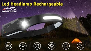 Rechargeable Headlamp 3PCS 230° Wide Beam Head Lamp [upl. by Aljan]