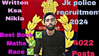 JKP Constable Recruitment 2024 Best BooK 📖 How To Study What To Study Complete strategy [upl. by Ijies]