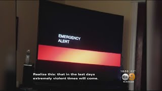 Creepy Emergency Broadcast Alert Hints At End Of The World For Saturday [upl. by Atniuq]