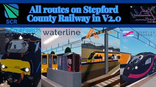 ALL ROUTES on the Stepford County Railway Network in V20  Stepford County Railway  ROBLOX [upl. by Alvera445]