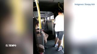 El momento en que un bus articulado se parte en dos en Brasil  EL TIEMPO [upl. by Hussein]