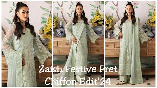 Zaish Festive Pret Chiffon Editquot24 [upl. by Helen]