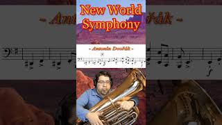 quotNew World Symphonyquot Mvt I Antonin Dvorak Pt 2 tuba brass orchestra [upl. by Etnecniv]