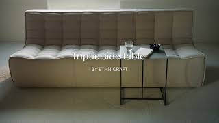 Ethnicraft  Focus  Triptic side table [upl. by Hillard]