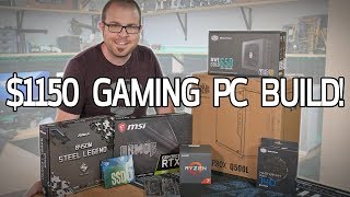 Building a 1150 Gaming PC in the Cooler Master Q500L [upl. by Corbett]