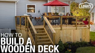 Learn How To Build a Deck with Wood  DIY Projects [upl. by Shadow]