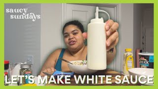 Halal Guys White Sauce Recipe Easy Homemade Version  Saucy Sundays [upl. by Fabien]