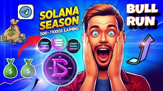 Sol season😱5001000 earning🤑Bull run🤯 EarningEngine [upl. by Annadroj]