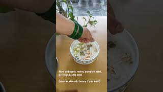 Oats recipe without sugar for weightloss music oatsrecipe weightloss shorts viralvideo yummy [upl. by Noivart64]