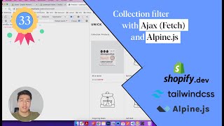 33  Collection filter with Ajax Fetch and Alpinejs [upl. by Edecrem]