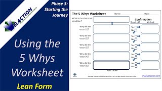 Using the 5 Whys Worksheet [upl. by Ceciley]