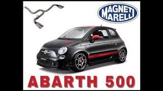 Abarth 500 magneti marelli bombardone 20 exhaust sound [upl. by Osnohpla]