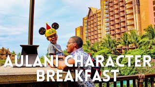 Aulani Character Breakfast at Makahiki [upl. by Townsend982]