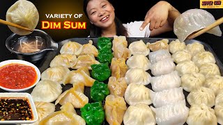 Variety Of Dumplings Mukbang Eating Soup Dumpling Dim Sum Nepali Momo Nepali Mukbang Eating Show [upl. by Celik]