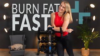 FAT BURNING Beginner Stationary Bike Workout  20 Minute [upl. by Amaryllis608]