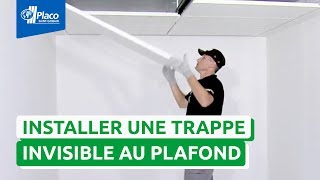 Comment poser une trappe de visite au plafond avec Gyptone® Trap  I Les Tutos Placo® [upl. by Riancho]