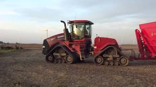 CASE IH 450 Quadtrac amp 8120 Combine Soybean Harvest in Michigans Thumb [upl. by Nabatse748]