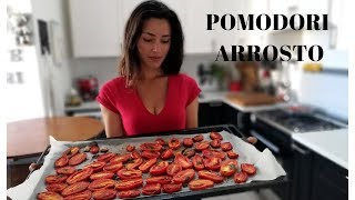 POMODORI ARROSTO IN FORNO Ricetta Facilissima   RICETTE DI GABRI [upl. by Ardnuassac]