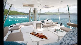 Catamaran Atlas Yacht Charter Vacation in the Virgin Islands [upl. by Atiuqin]