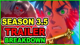 Eren Vs Beast Titan Army Attack on Titan Season 3 Part 2 Trailer Breakdown [upl. by Oliana]