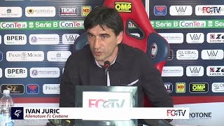 La conferenza di Juric alla vigilia di CrotoneSpezia [upl. by Anitnatsnok]