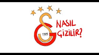 Galatasaray amblemi nasıl çizilir Kolay galatasaray amblem çizimi [upl. by Eduardo]