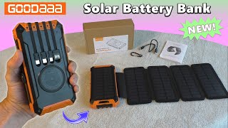 GOODaaa Battery Bank with Builtin SOLAR PANELS PNW22 Plus Lithiumion Power Prepper [upl. by Fortune461]