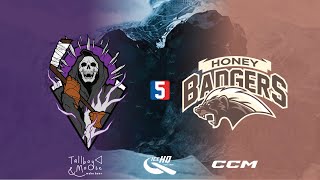 Reapers VS Honey Badgers  Div 5  15th August  IceHQ Beer League ice hockey [upl. by Ettennad]