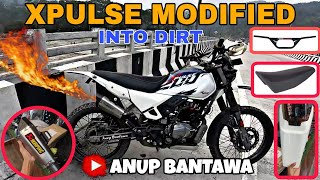 Xpulse 200 Modified into Dirt ❤️ Full details In Sikkim Akrapovic exhaust 😍 [upl. by Ayekehs640]