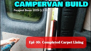 Epi10 Carpet lining Doors Bulkhead Cupboard ampwall Peugeot Boxer L3H2Fiat DucatoCitroen Relay [upl. by Maren]