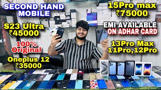 Biggest iPhone Sale Ever 🔥 Cheapest iPhone Market  Second Hand Mobile  iPhone 15Pro Max 13Pro [upl. by Thornie521]