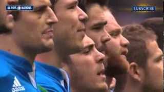 Hymne Italien lors du match France Italie 2014 [upl. by Suivat]