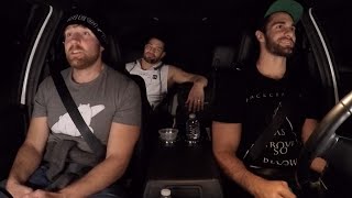 The Shield reunite on the road on WWE Ride Along WWE Network Exclusive [upl. by Durrace437]