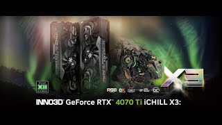 UNBOXING INNO3D ICHILL GEFORCE 4070 TI 8K 12GB OC RGB  WITH MEASUREMENTS  WITH RGB TEST 4070ti [upl. by Pris118]