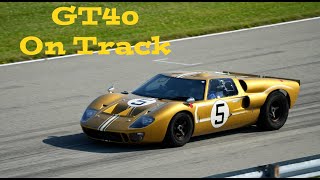 GT40s On Track at the 60th Ford GT Reunion  Amazing Sounds [upl. by Eeralih]