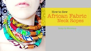 Fashion DIY African Necklace Neck Ropes [upl. by Mellisa]