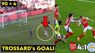 Trossard Last Minute Goal🤯Crazy Reactions Arsenal 42 Leicester All Goal amp Highlights [upl. by Deerdre]