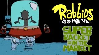 9 Rabbids Go Home  Super Racket in the Market  Video Game  kids movie  Gameplay  Videospiel [upl. by Zavala]